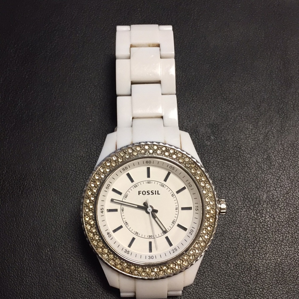 Fossil white watch